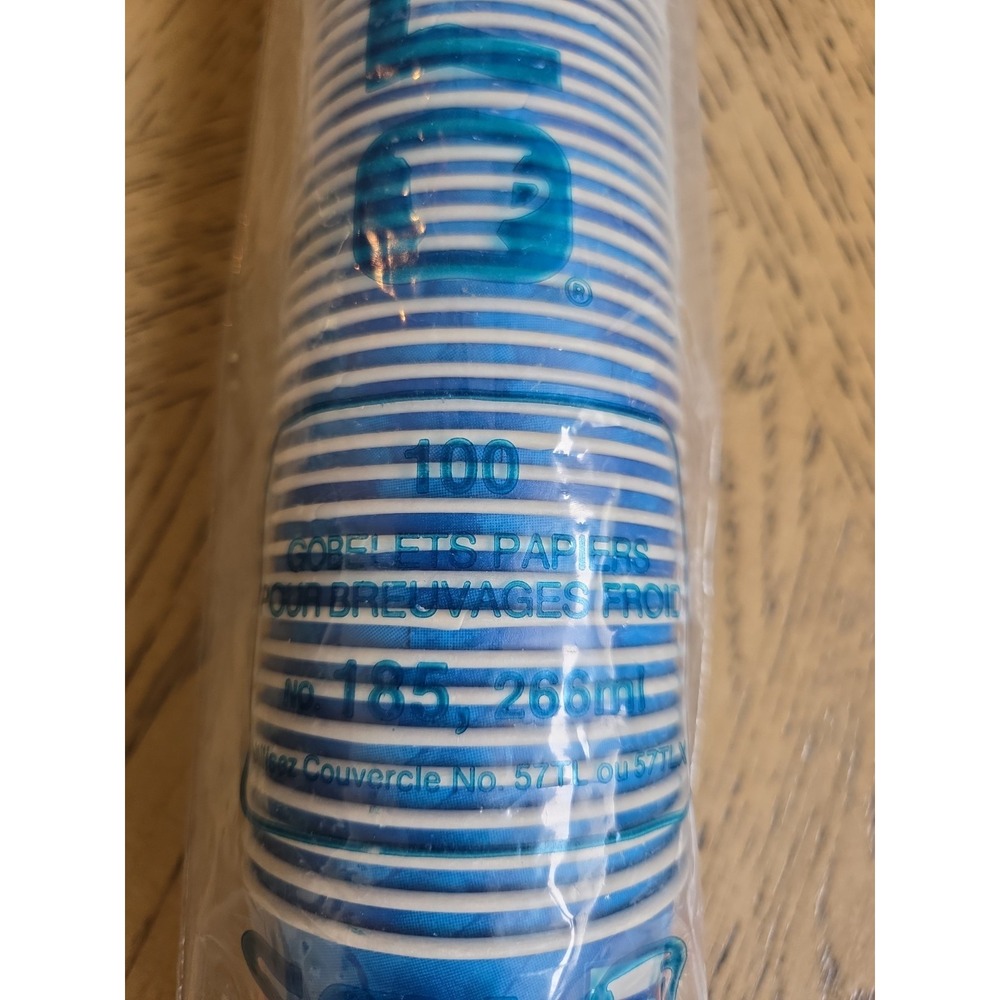 Vintage Pepsi 7oz Disposable Cups 100 Pack 9oz Plus 53 Paper Waxy NOS New Solo - Picture 6 of 11